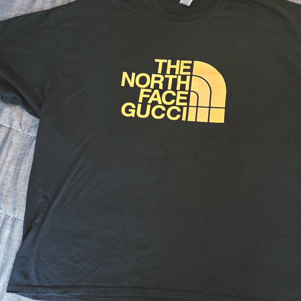 The North Face Gucci Collabo Black T-Shirt Rare